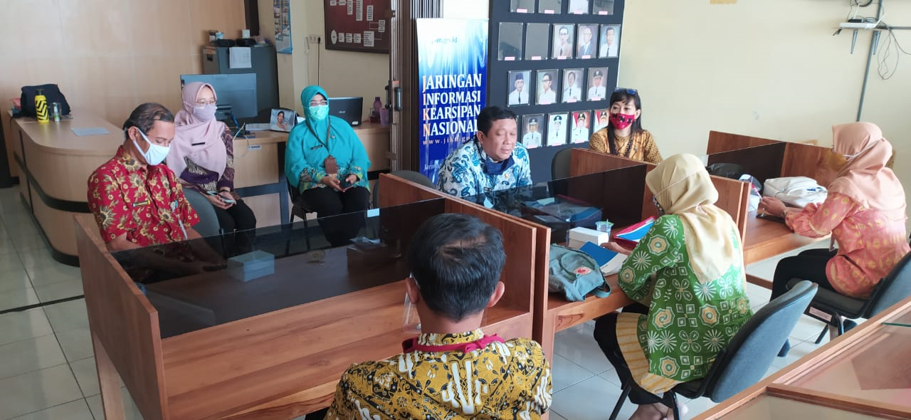 Kunjungan  Dari Dinas Arpus Prov. Jawa Tengah di Depot Arsip Kab Purworejo