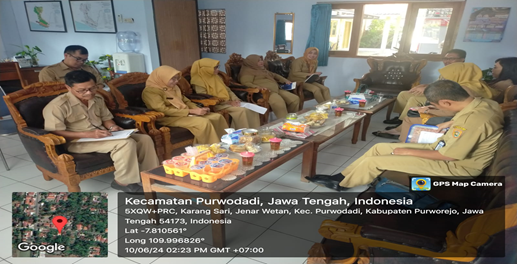 Pengawasan Kearsipan Di Kecamatan Purwodadi, 10 Junk 2024 Berjalan Lancar