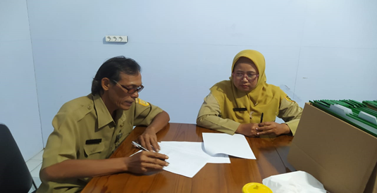 Pengawasan Kearsipan Di Kecamatan Pituruh, 10 Juni 2024 Berjalan Lancar