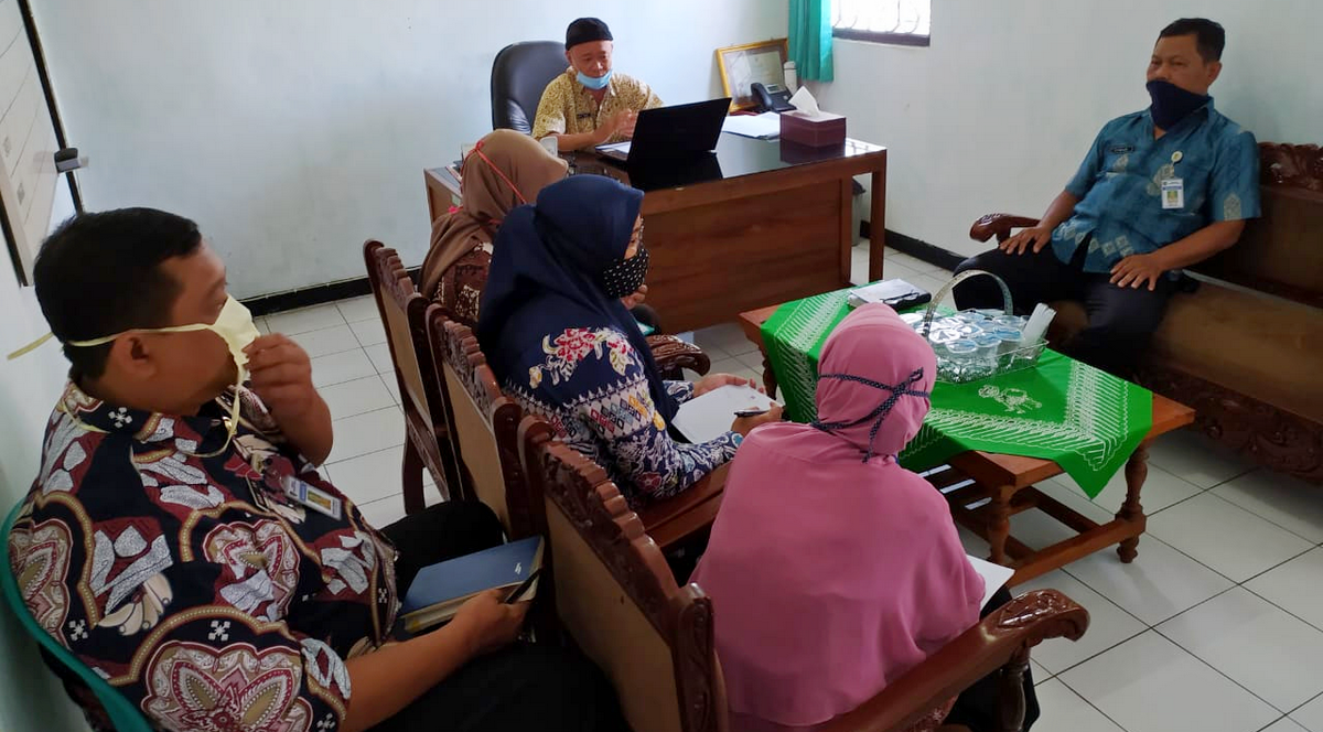 Rapat Internal Pejabat Setruktural  Dinarpus  Purworejo Tanggal 3 September 2020