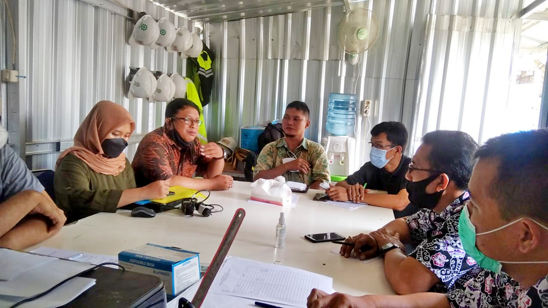 Rapat Evaluasi Kelima Pembangunan Gedung Fasilitas Layanan Perpustakaan Umum Kabupaten Purworejo (DAK)