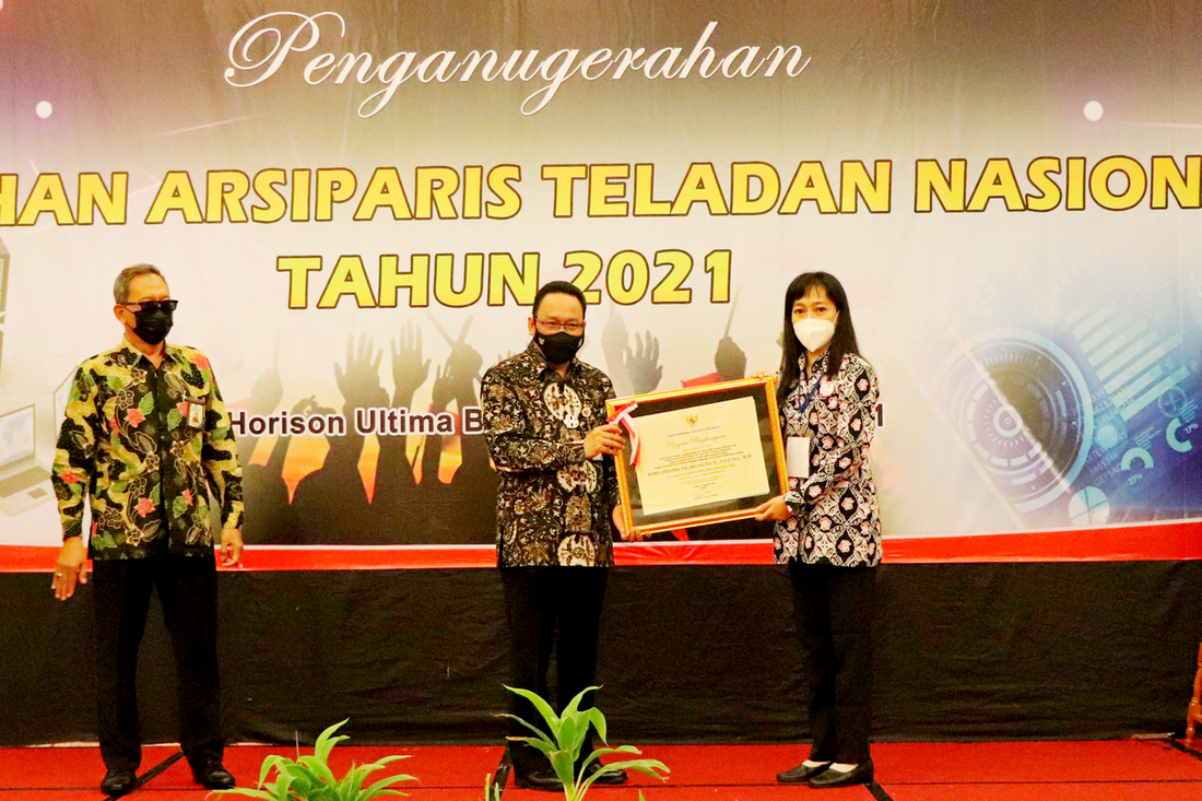 Juara I Arsiparis Teladan Nasional Kategori Keahlian Tahun 2021