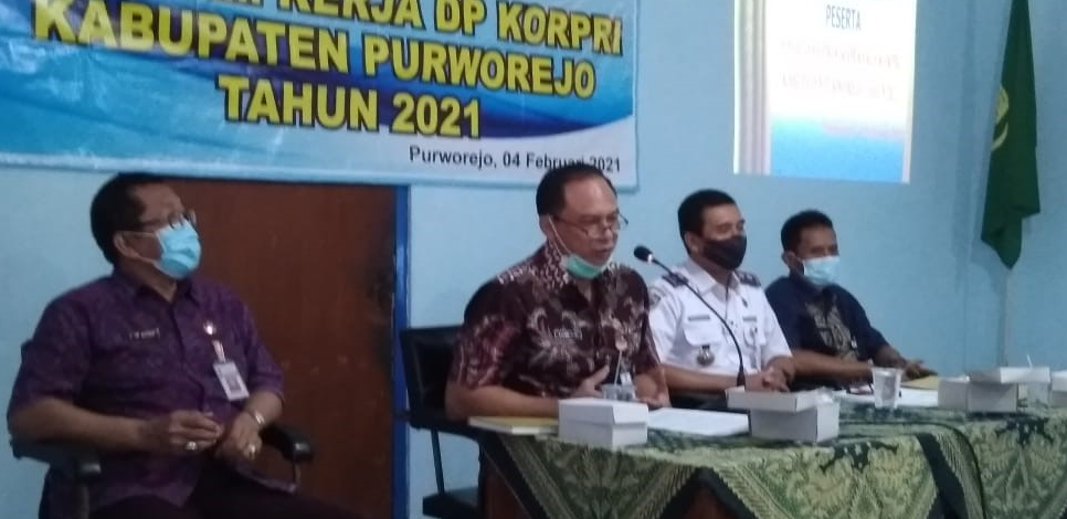 Sosialisasi Program Kerja DP Korpri Kabupaten Purworejo Tahun 2021