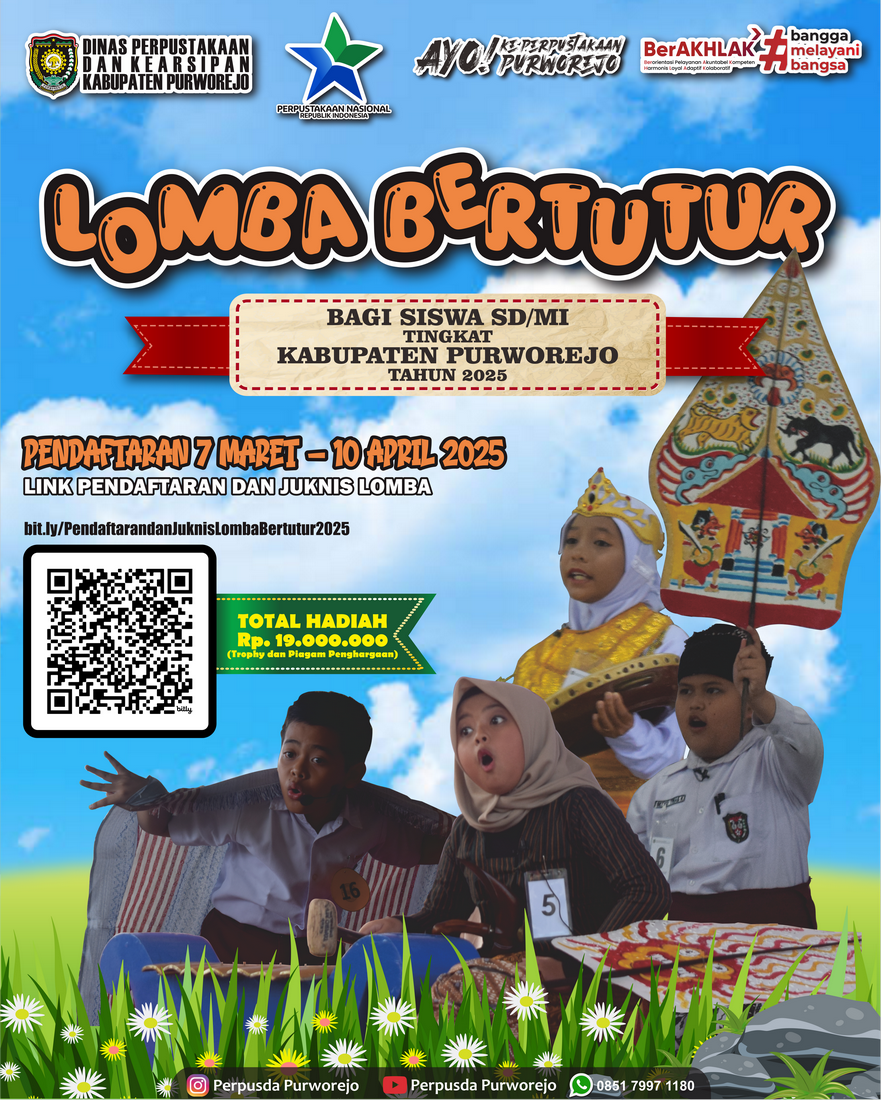 Pendaftaran Lomba Bertutur bagi Siswa SD/MI Purworejo