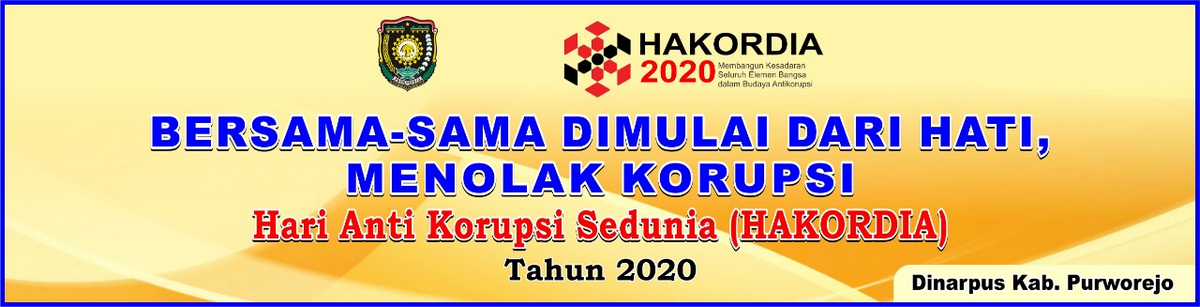 Selamat Hari Anti Korupsi se-Dunia  Tahun 2020 