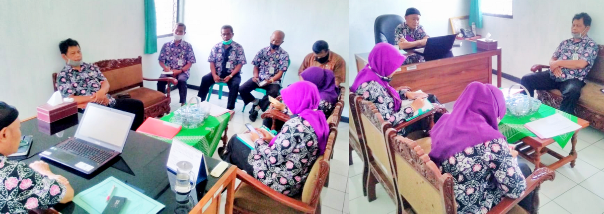 Rapat Internal Pejabat Setruktural  Dinarpus  Purworejo Tanggal 3 Nop 2020