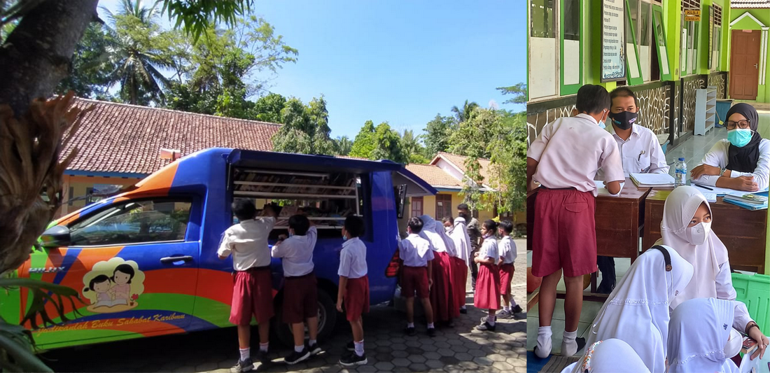 Perpustakaan Keliling Kembali Melakukan Pelayanan dengan Protokol Kesehatan Ketat