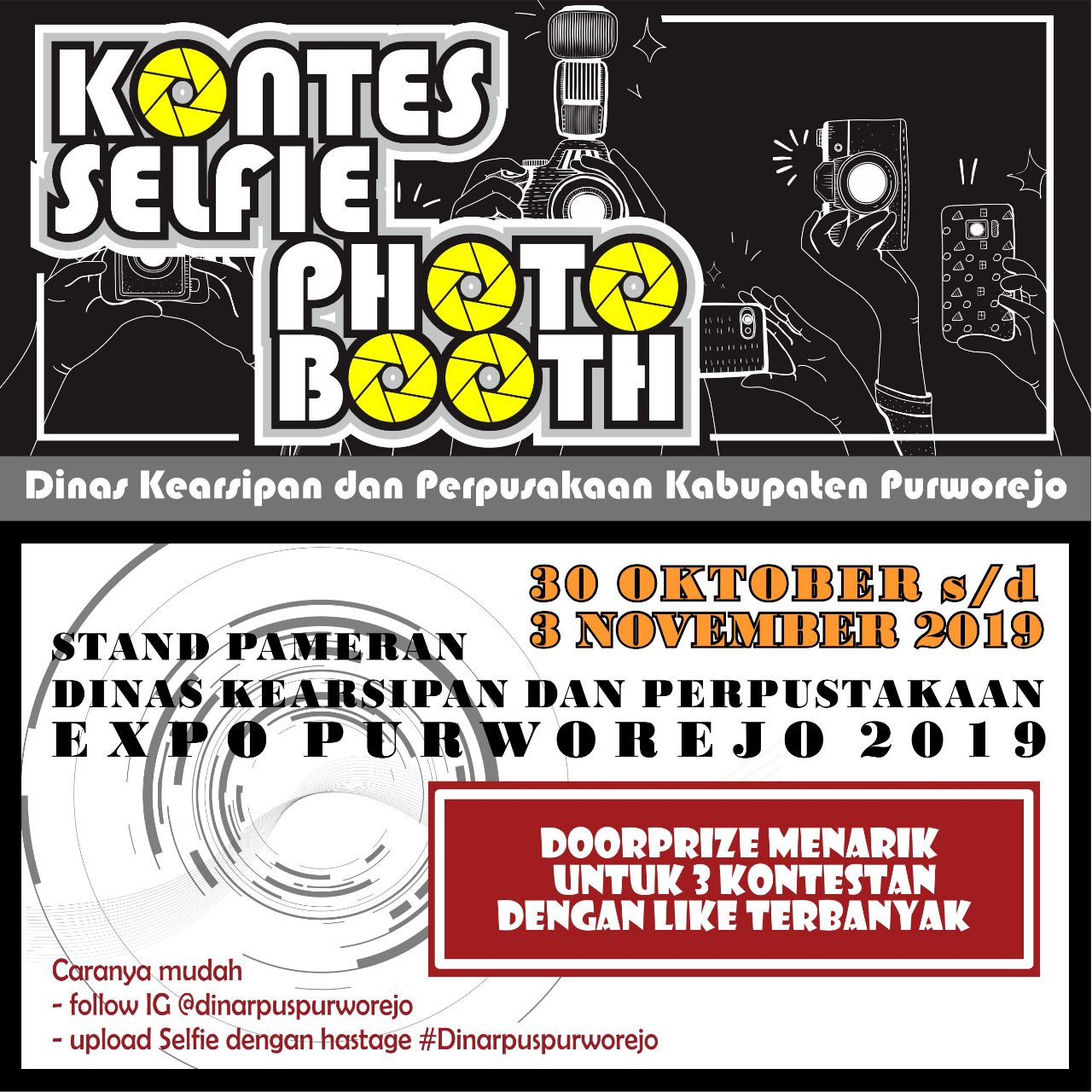 Kontes Selfie Photo Booth Stand Dinarpus Purworejo