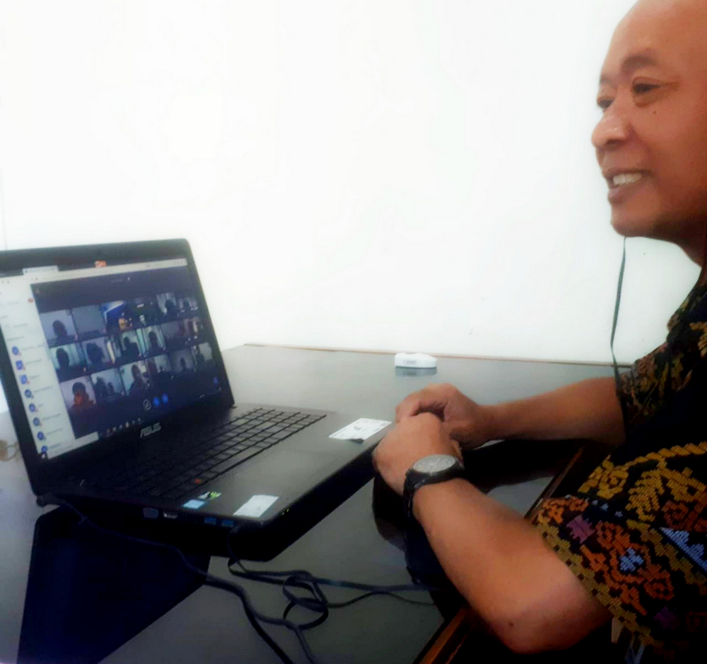 Kepala Dinarpus Kabupaten Purworejo Mengikuti Uji Coba Video Conference dalam Persiapan Pelaksanaan Musrenbang Online