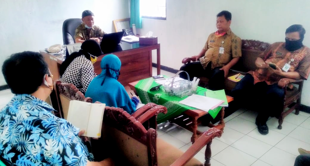 Rapat Internal Pejabat Setruktural  Dinarpus  Purworejo Tanggal 28 Sep 2020